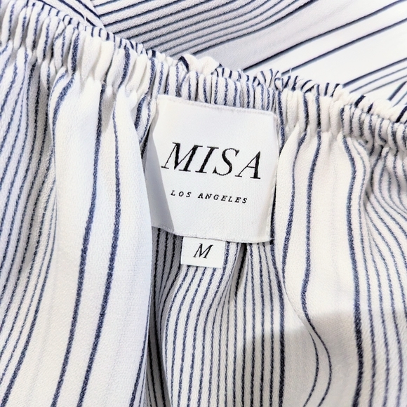 MISA Los Angeles Stripe Dress Medium - Picture 5 of 5